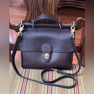 Vintage Coach Willis Mahogany Brown 9927 Made in Costa Rica